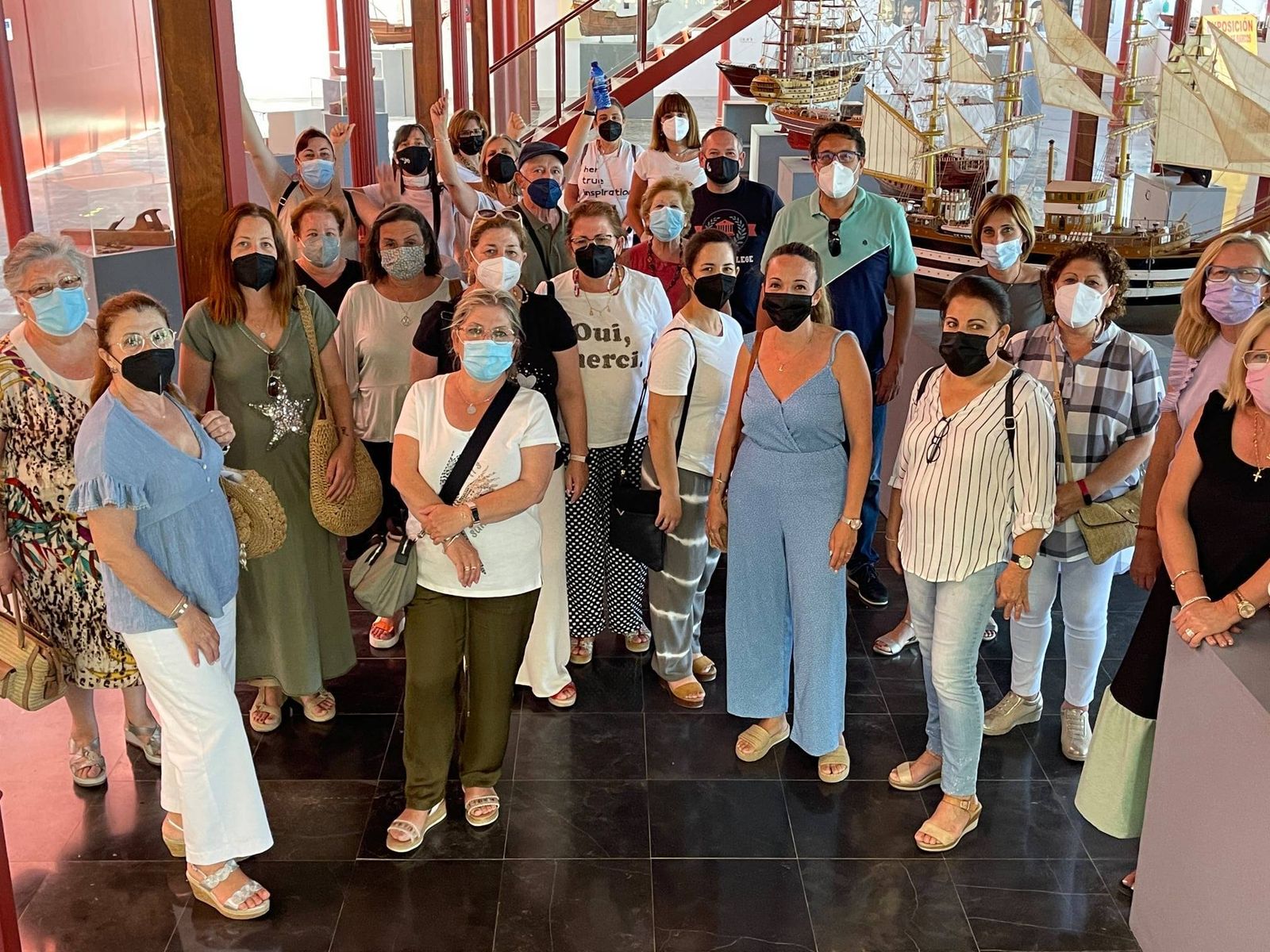Foto de familia en el encuentro en Isla Cristina