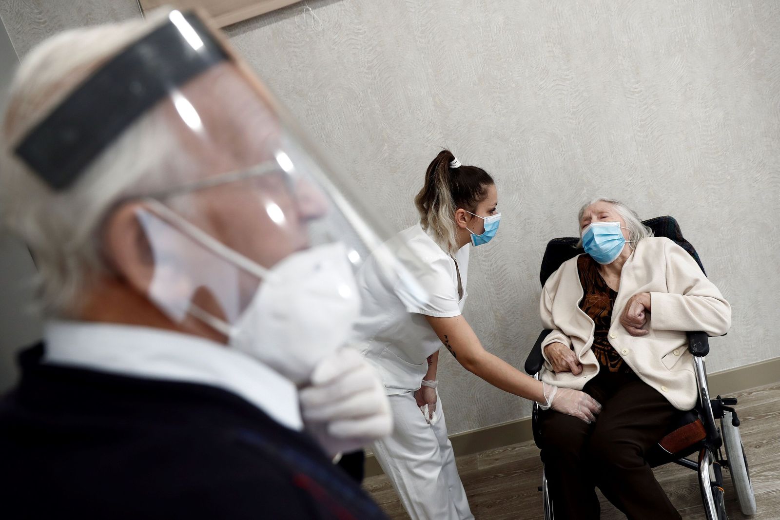 Interior de una residencia de mayores.
