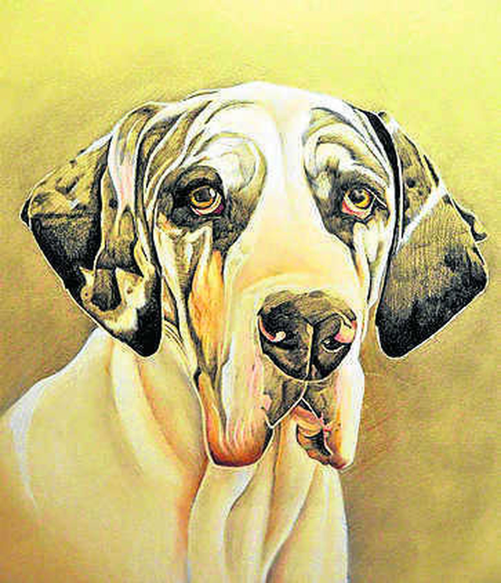 Rocío Gómez, en la realización de uno de los retratos.