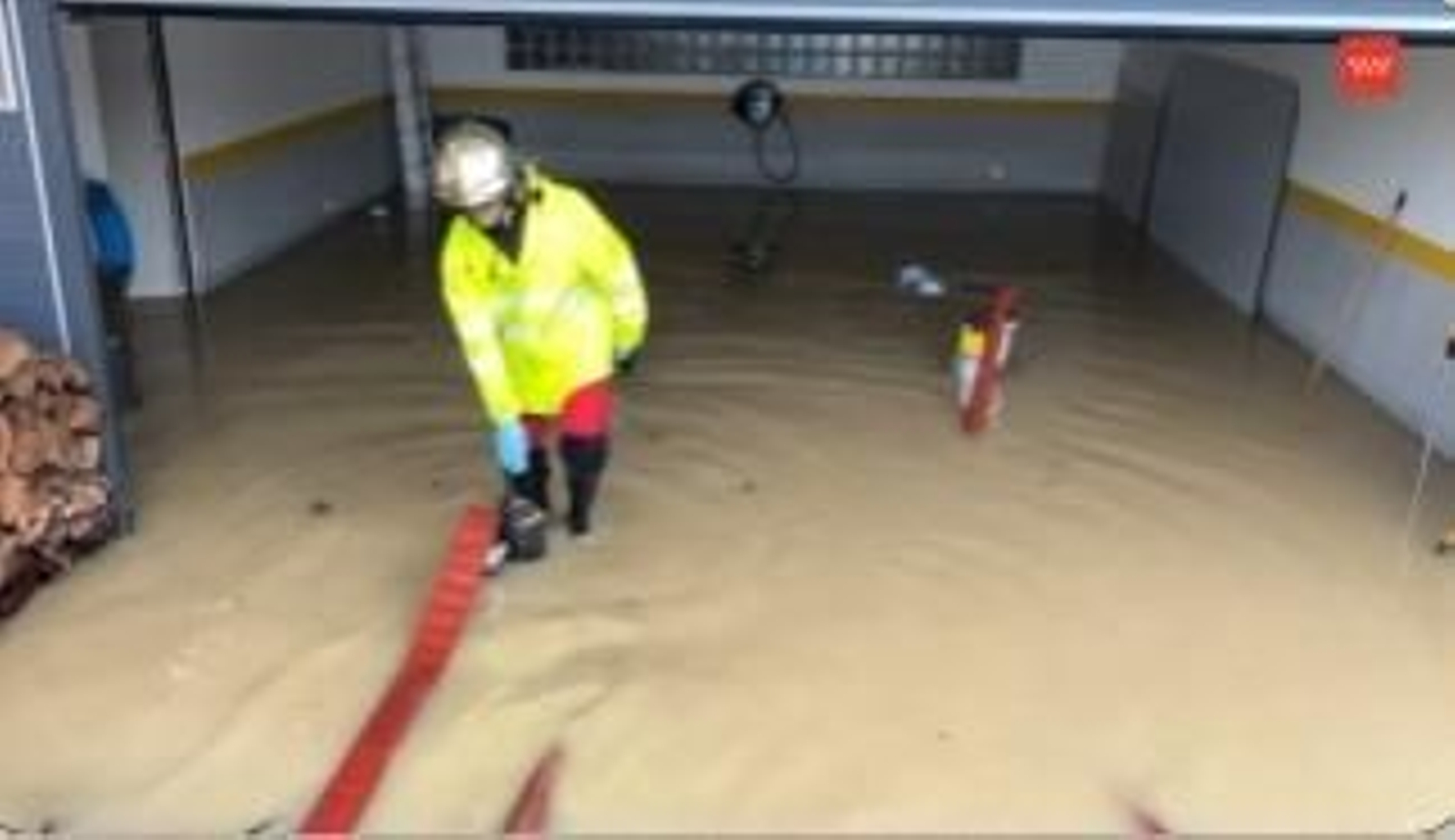 Inundaciones en garajes de Madrid.