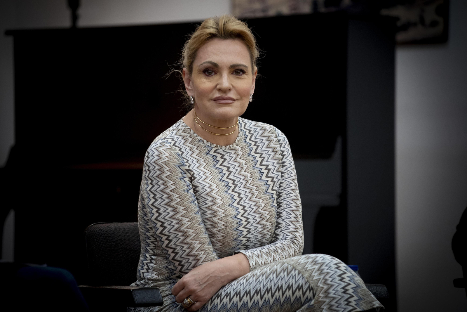 Ainhoa Arteta, durante la presentación.