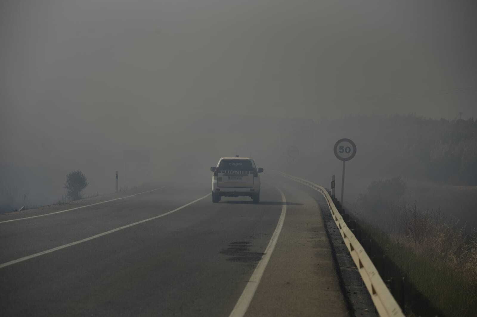Imágenes del incendio forestal de Bonares