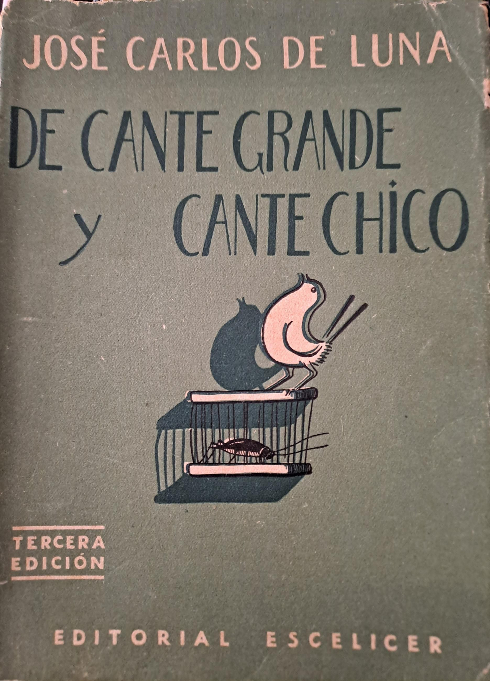 Portada del libro ‘De cante grande y cante chico’, 3ª edición, 1945. Portada del libro ‘De cante grande y cante chico’, 3ª edición, 1945.
