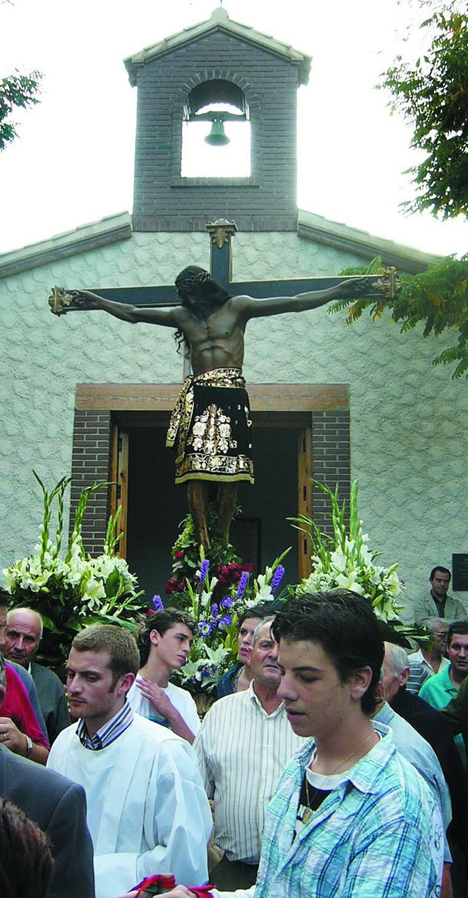 El Santo Cristo del Bosque el día de la procesión en la ermita