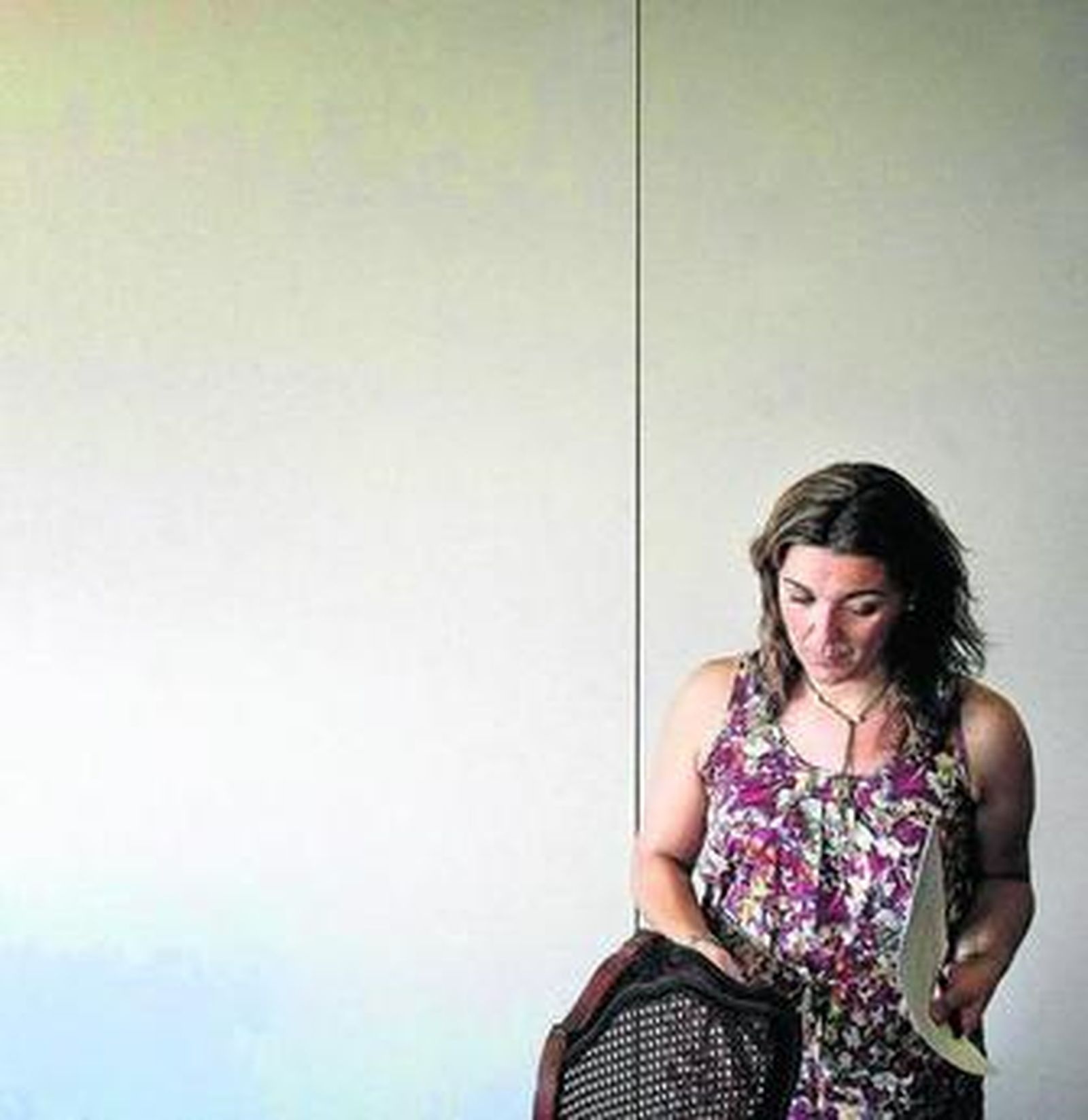 La alcaldesa, Gemma Araujo, una vez finalizada la rueda de prensa.