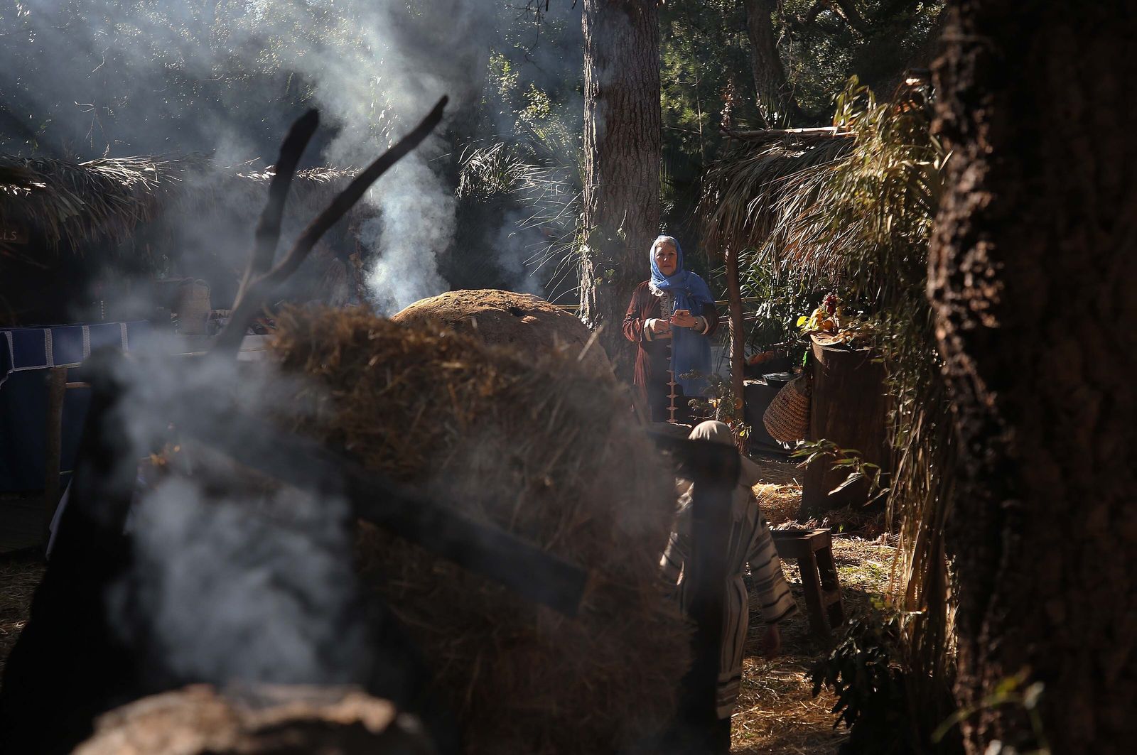 La inauguración del Belén Viviente de Pelayo, en imágenes