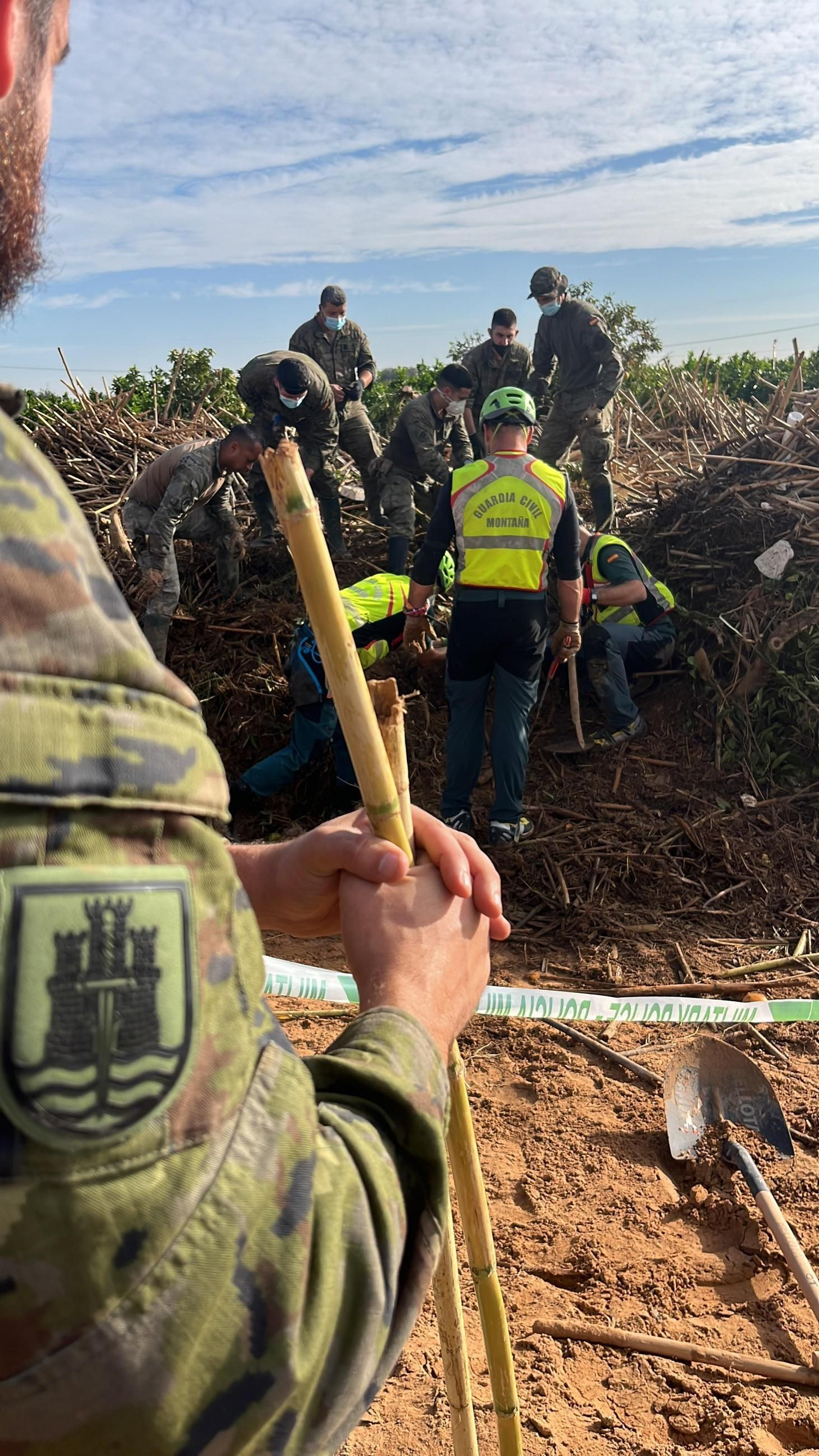 Las imágenes de los soldados de la Brigada Guzmán el Bueno X en Valencia