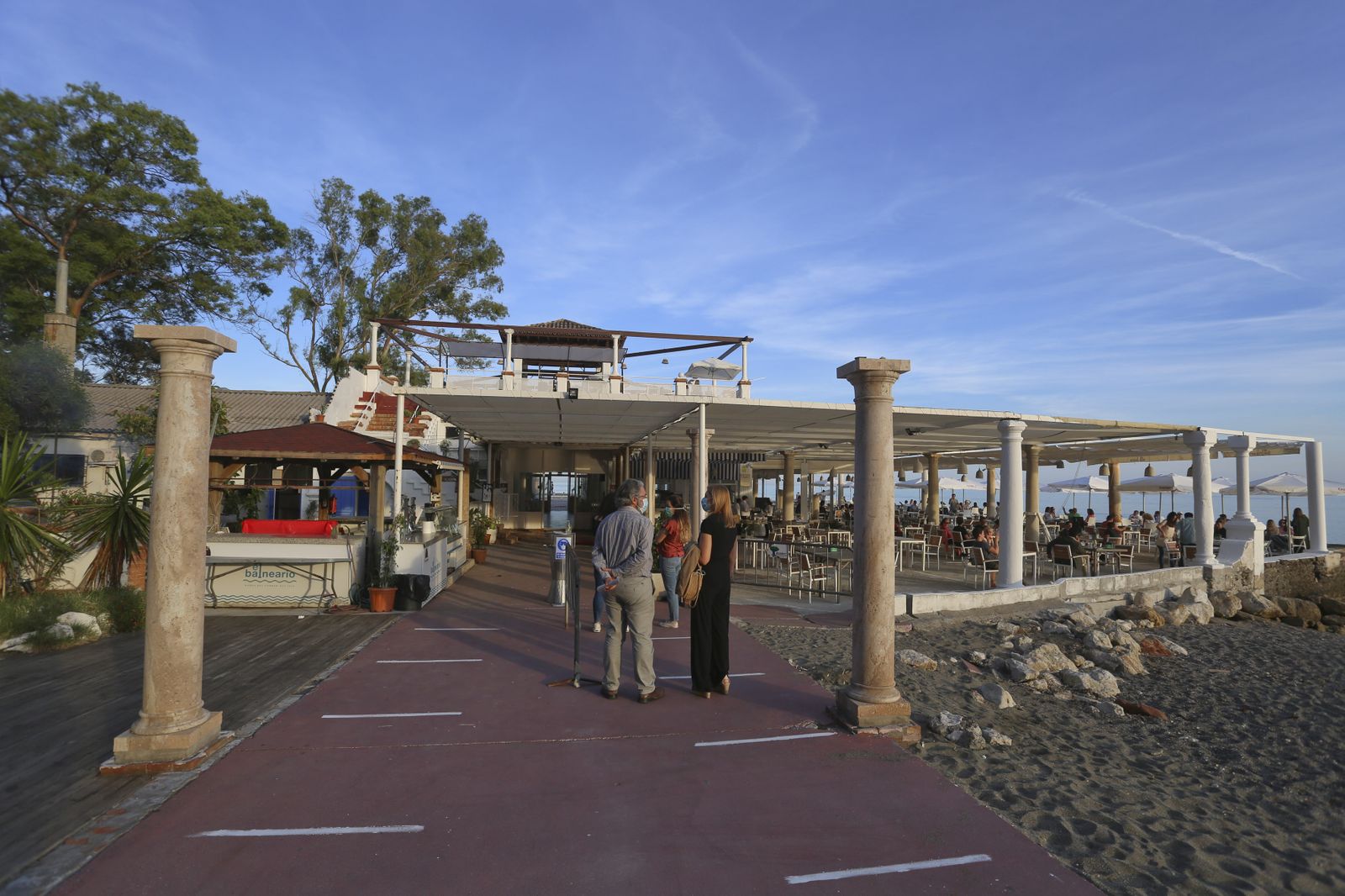 Las mejores vistas de la bahía, desde el balneario de los Baños del Carmen, en Málaga