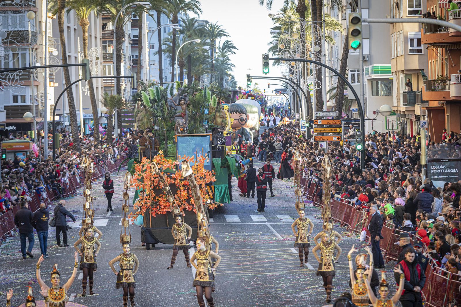 Imagen de la última cabalgata de Carnaval en 2020.