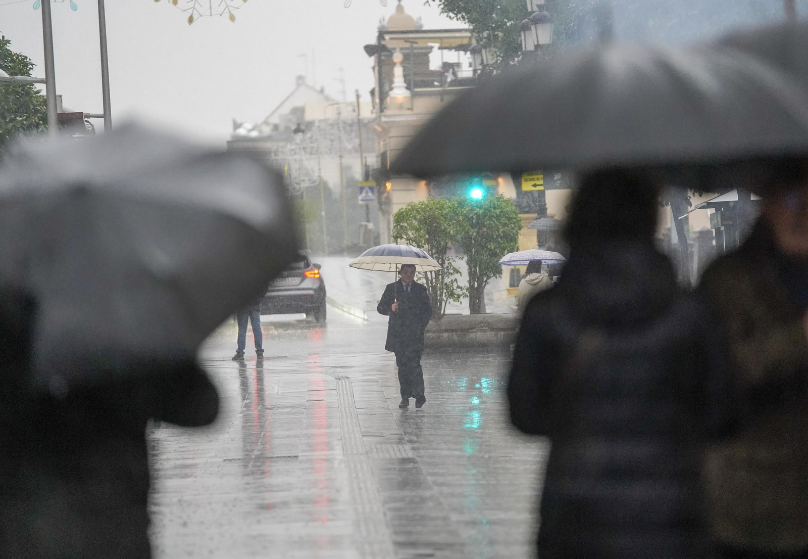 Viernes de lluvia intensa en Sevilla