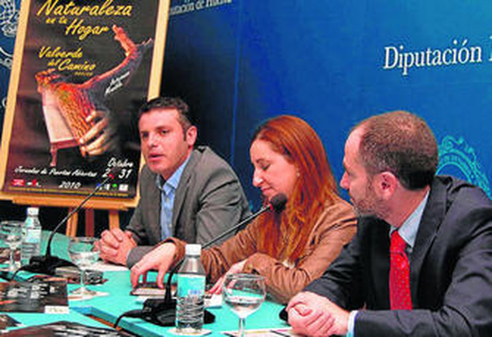 José Antonio Moya, Lola Herrero y Miguel Ángel Domínguez, ayer.