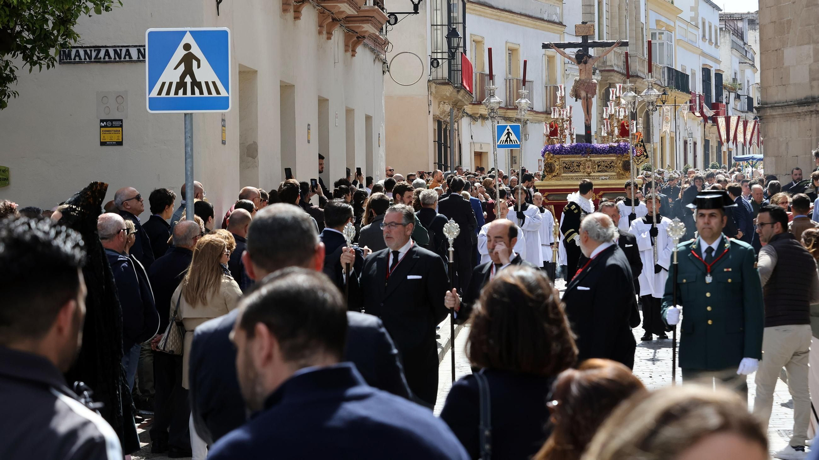 Imágenes de la Hermandad Sacramental de Santiago en el Sábado Santo de Jerez 2025