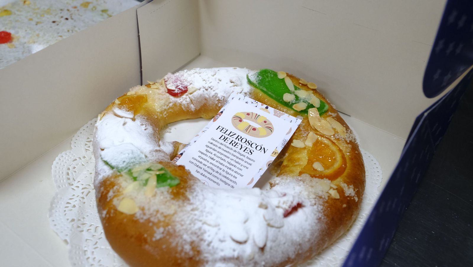 Roscón de Reyes de la confitería Yemadi.