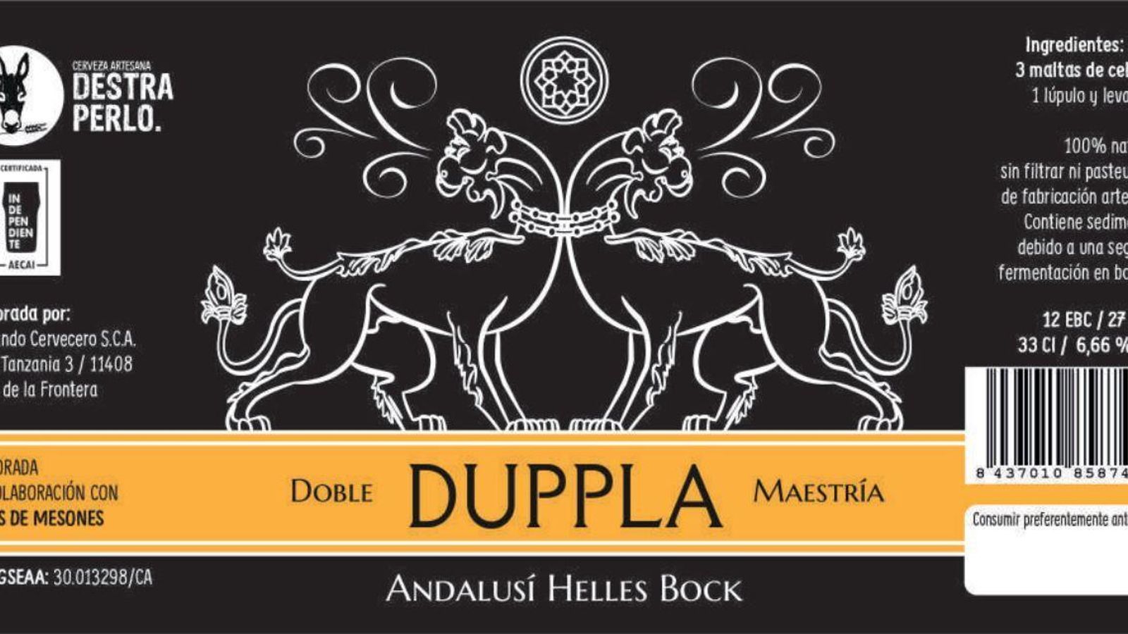 Etiqueta de Duppla.