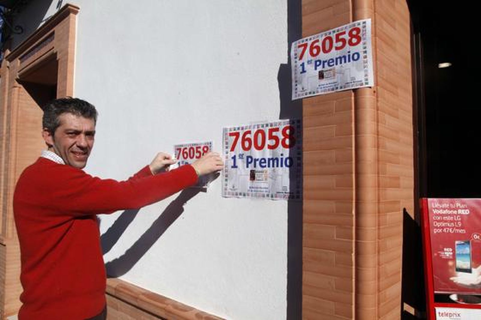 Villarrasa celebra la llegada del Gordo