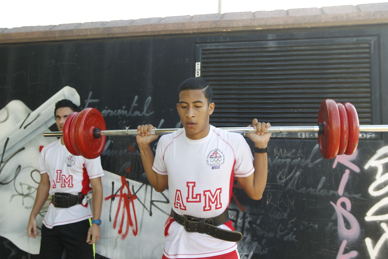 Entrenamiento del CD Atletas de Almería en el parque de Los Molinos