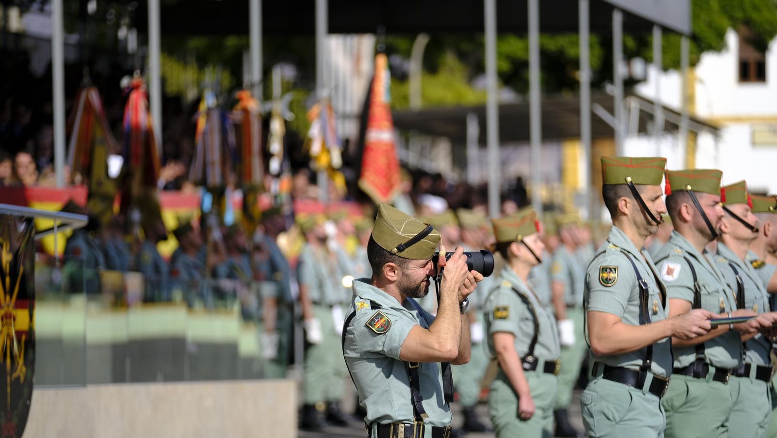 Conmemoración del Combate de Edchera en la Base Álvarez de Sotomayor de La Legión, en imágenes