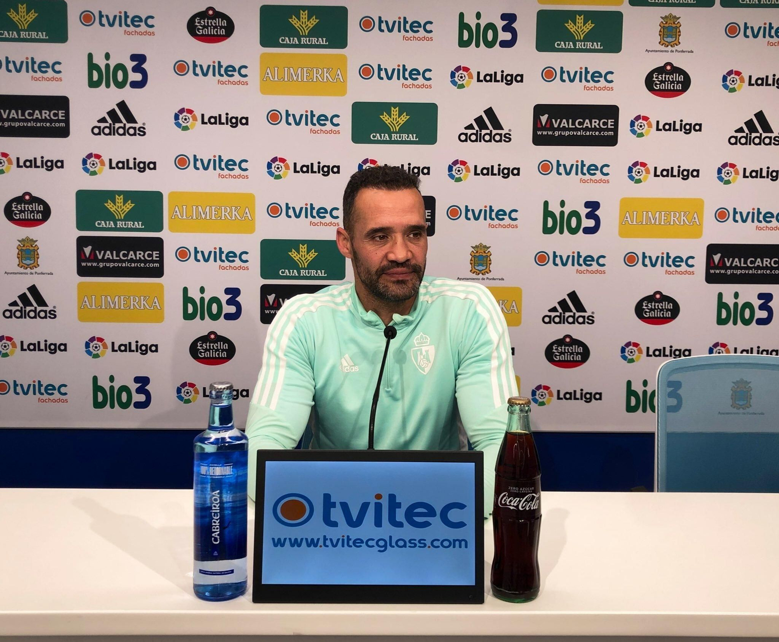 Juanfran García, entrenador de la Ponferradina.