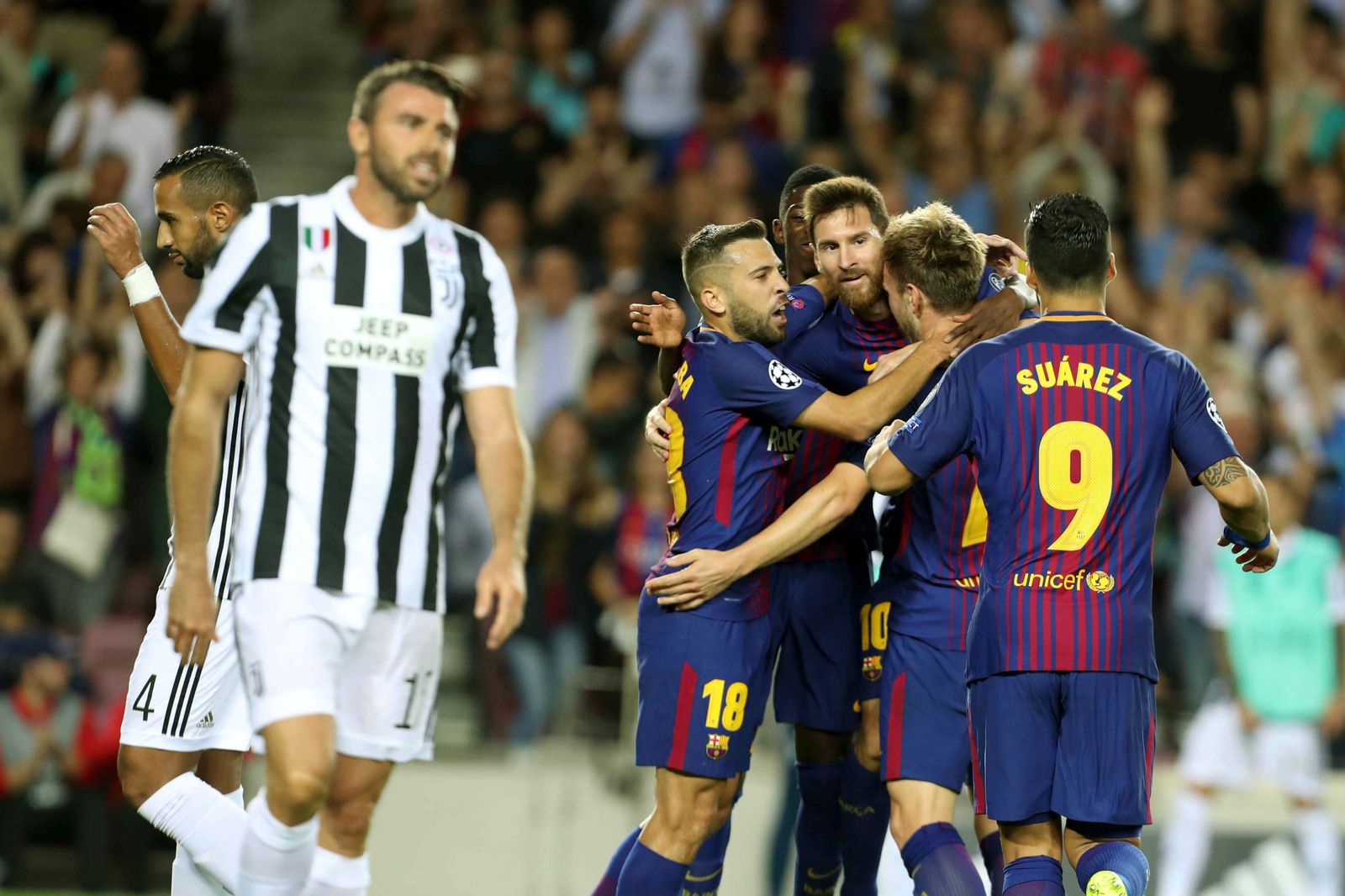 El Barcelona-Juventus, en imágenes
