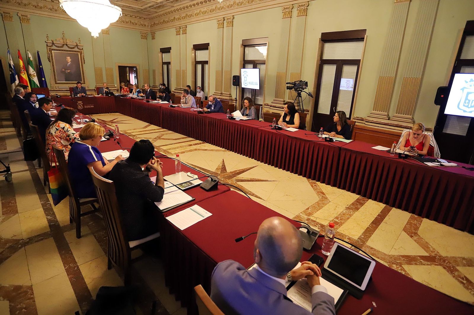 Último pleno en el Ayuntamiento de Huelva.