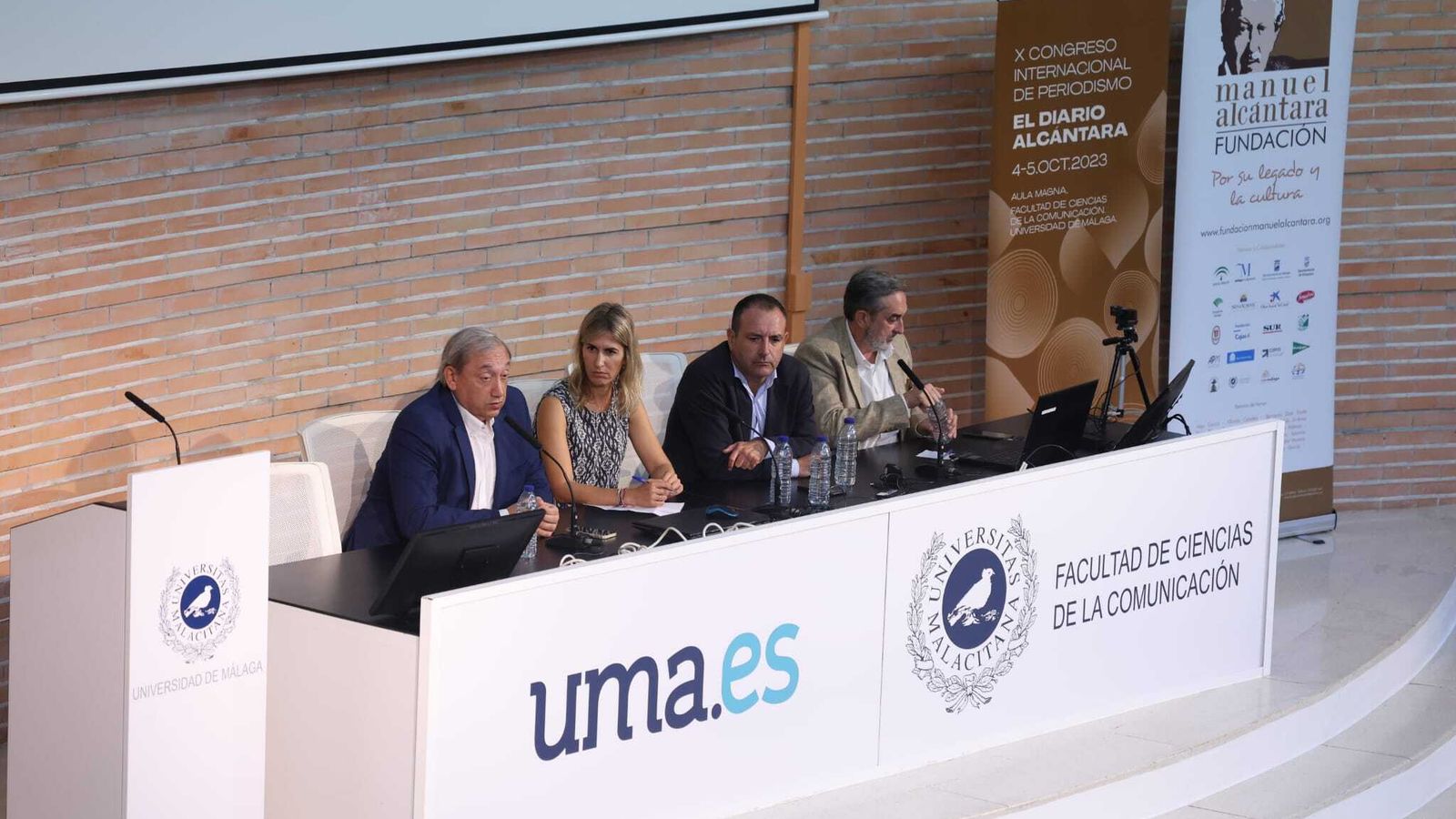 Antonio Méndez, María Eugenia González, Manuel Castillo y José Ramón Mendaza