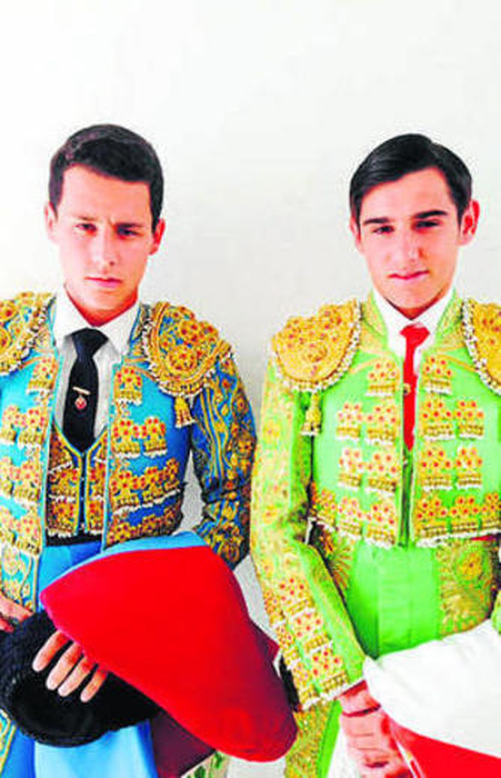 Los dos novilleros, ayer.