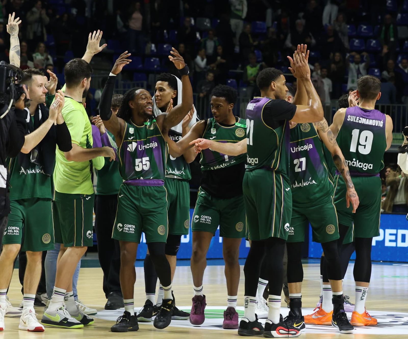 El Unicaja celebra.