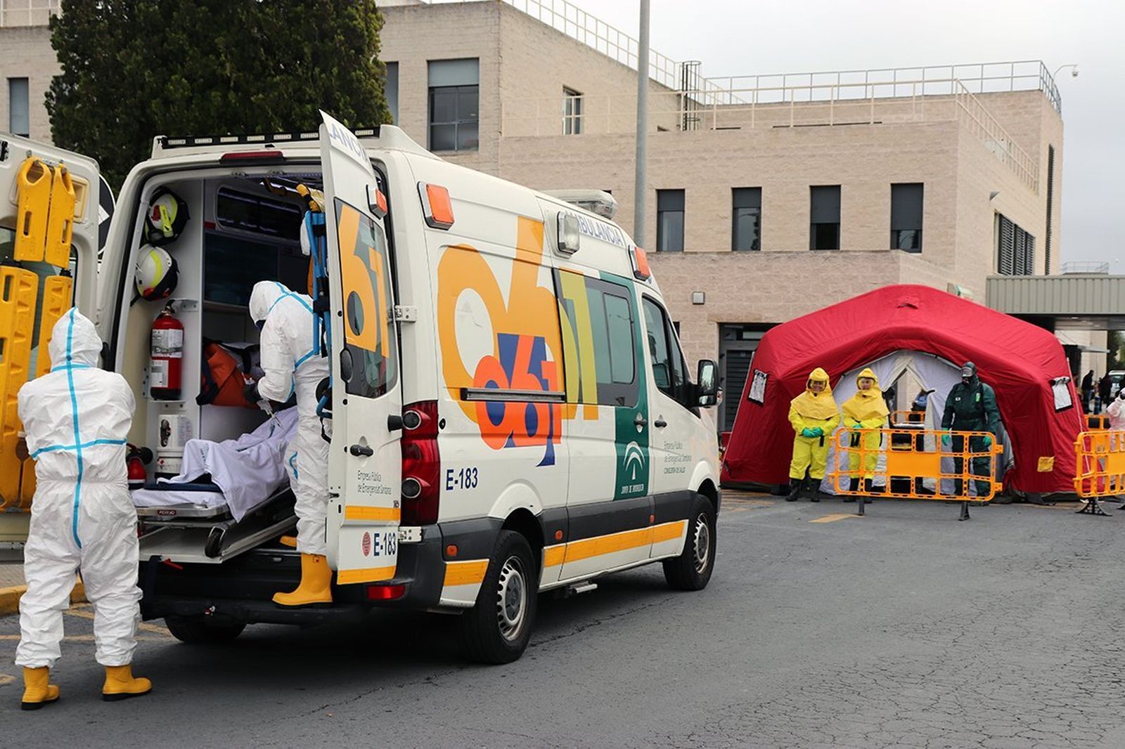 Simulacro de EPES-061, agencia pública sanitaria.