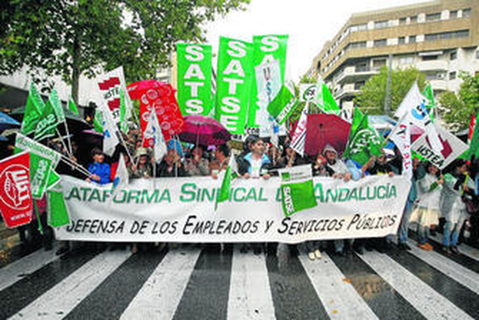 Miembros del Satse durante una manifestación en 2014.
