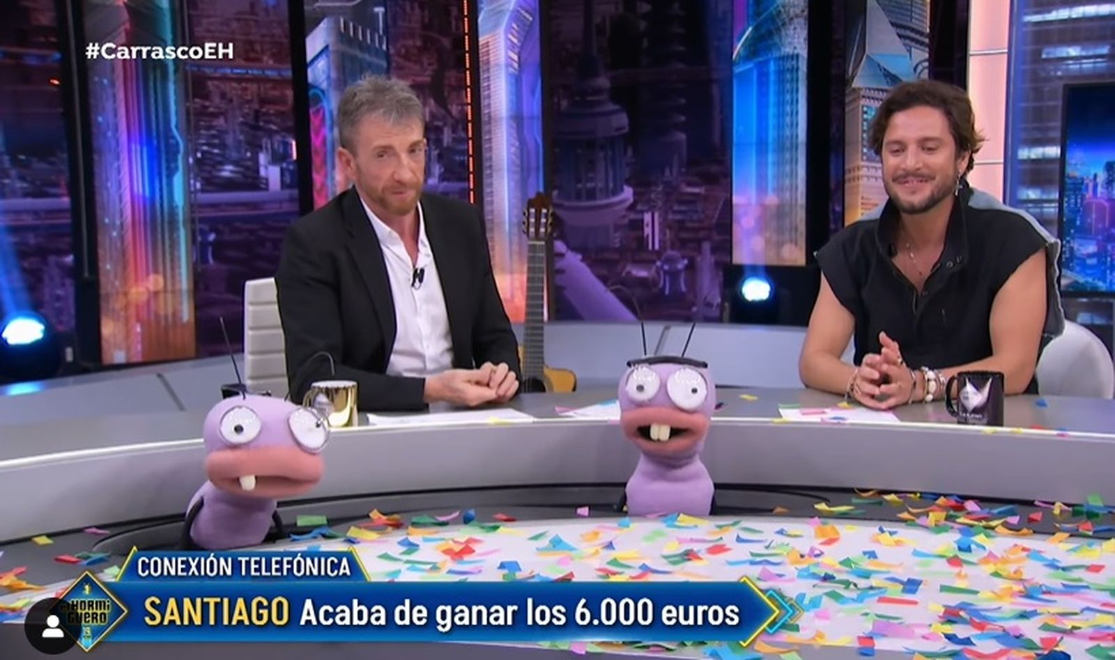 Pablo Motos y Manuel Carrasco en 'El Hormiguero'
