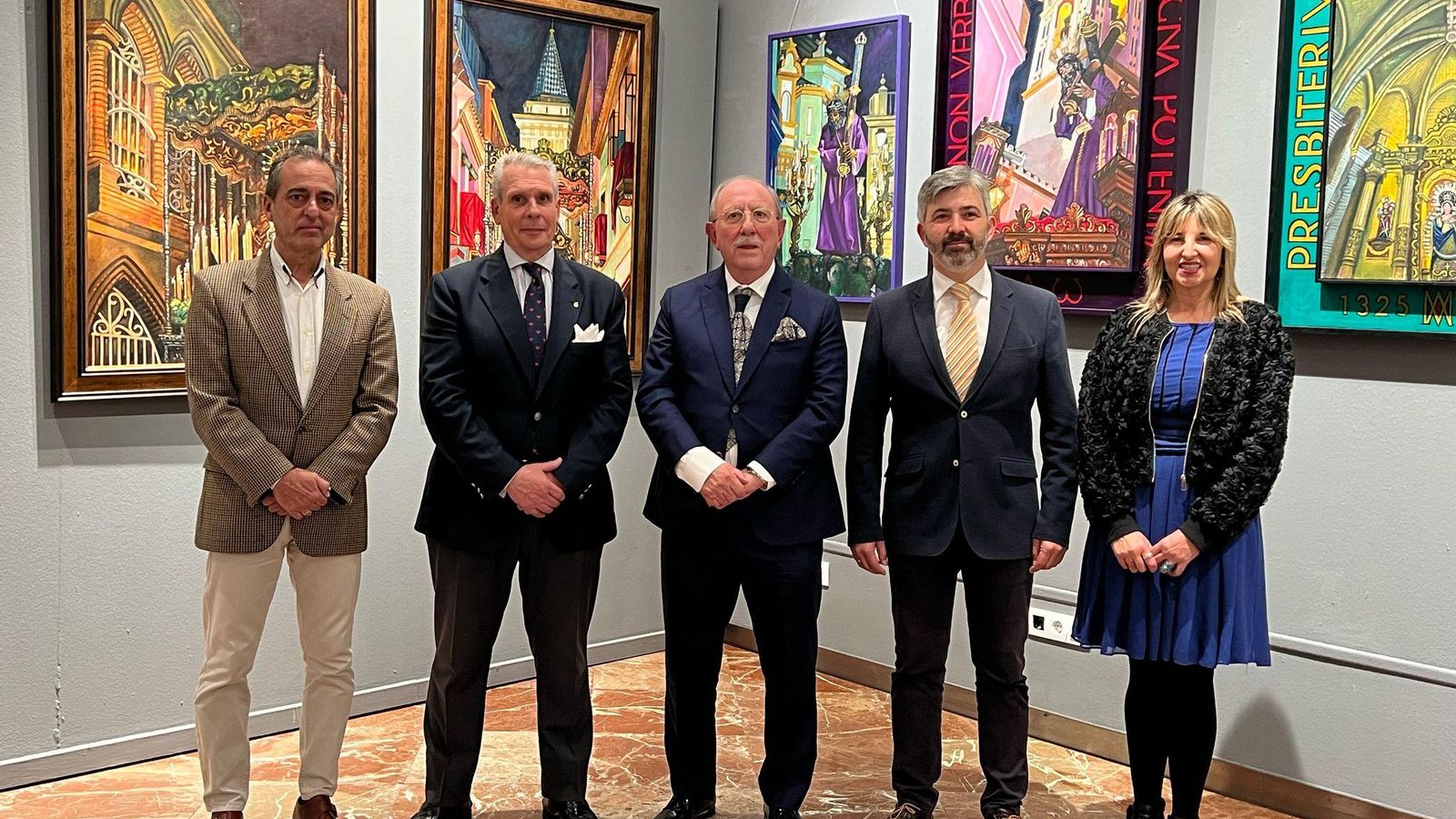 Acti de inauguración de la citada muestra