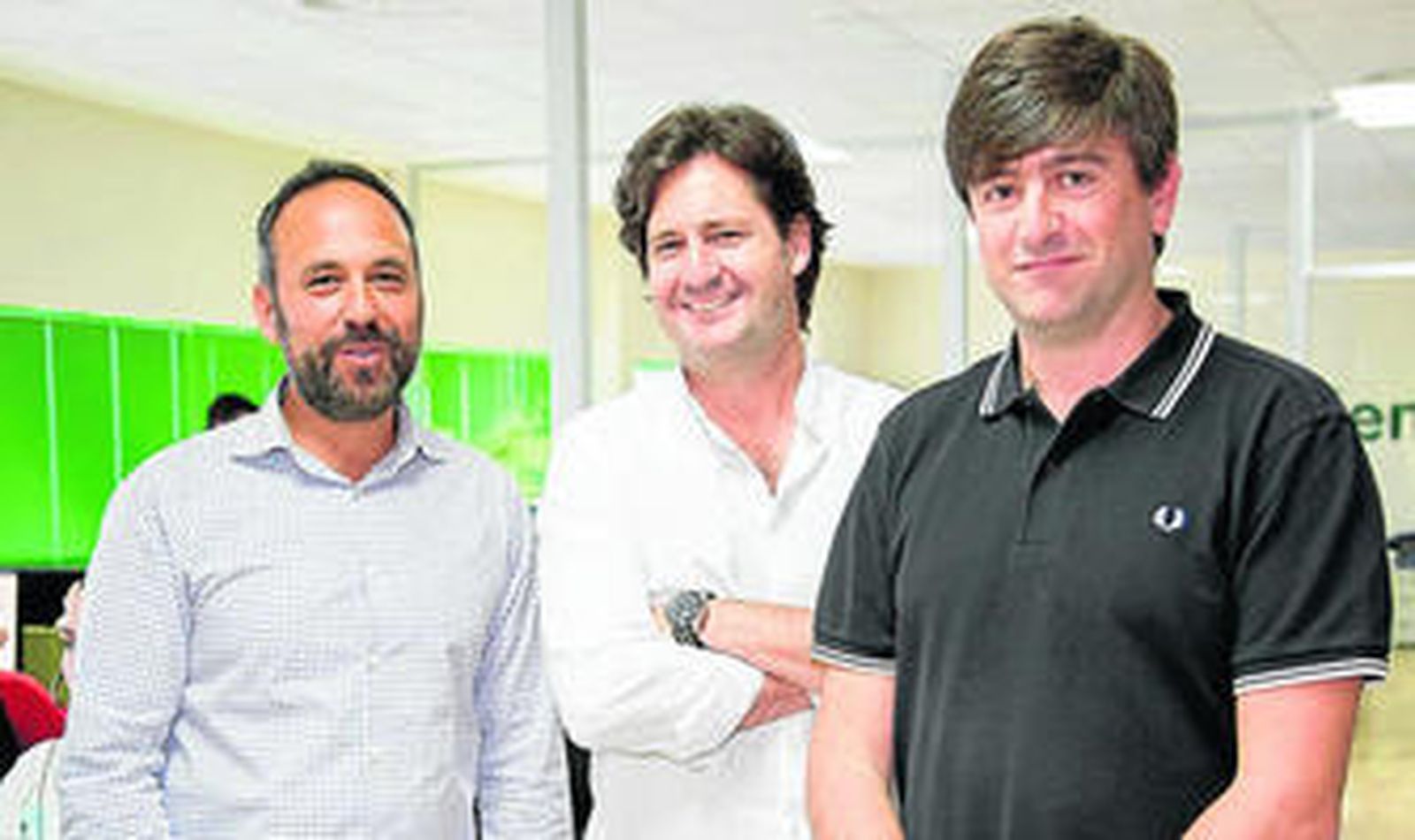 Jorge Goldberg y José Antonio Alarcón, fundadores de la compañía, con Rafael Martínez-Avial (en el centro), su director general.