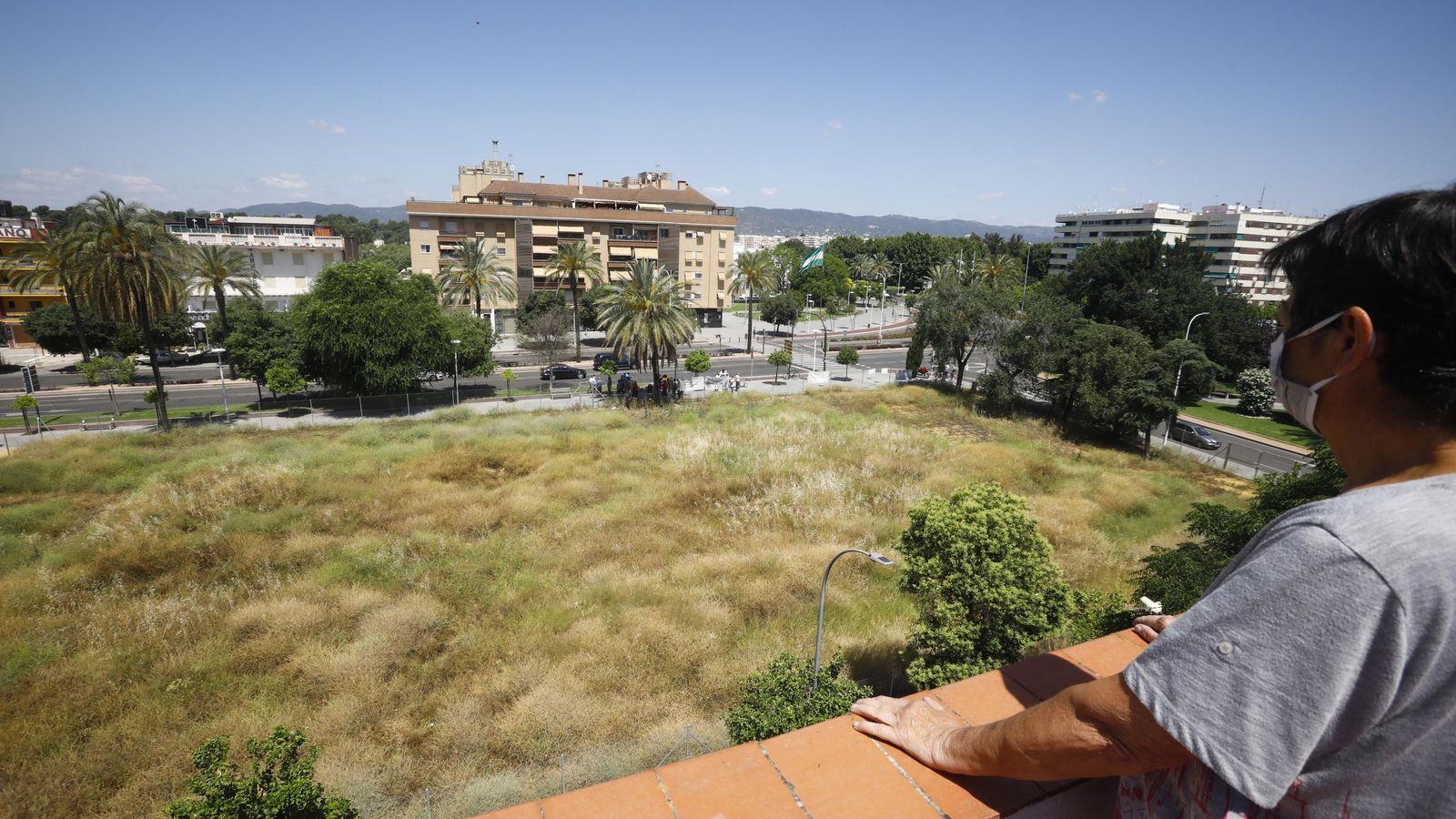 Estado actual del solar del pabellón de la Juventud.