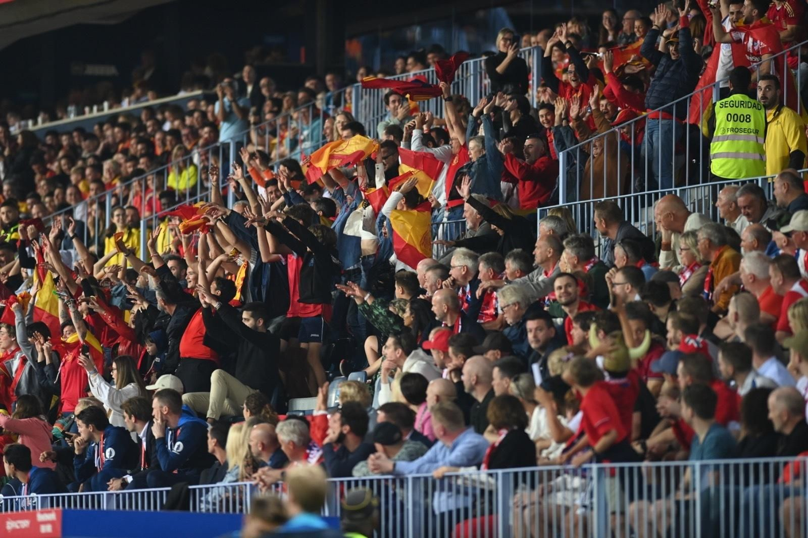 El España-Noruega de Málaga, en fotos