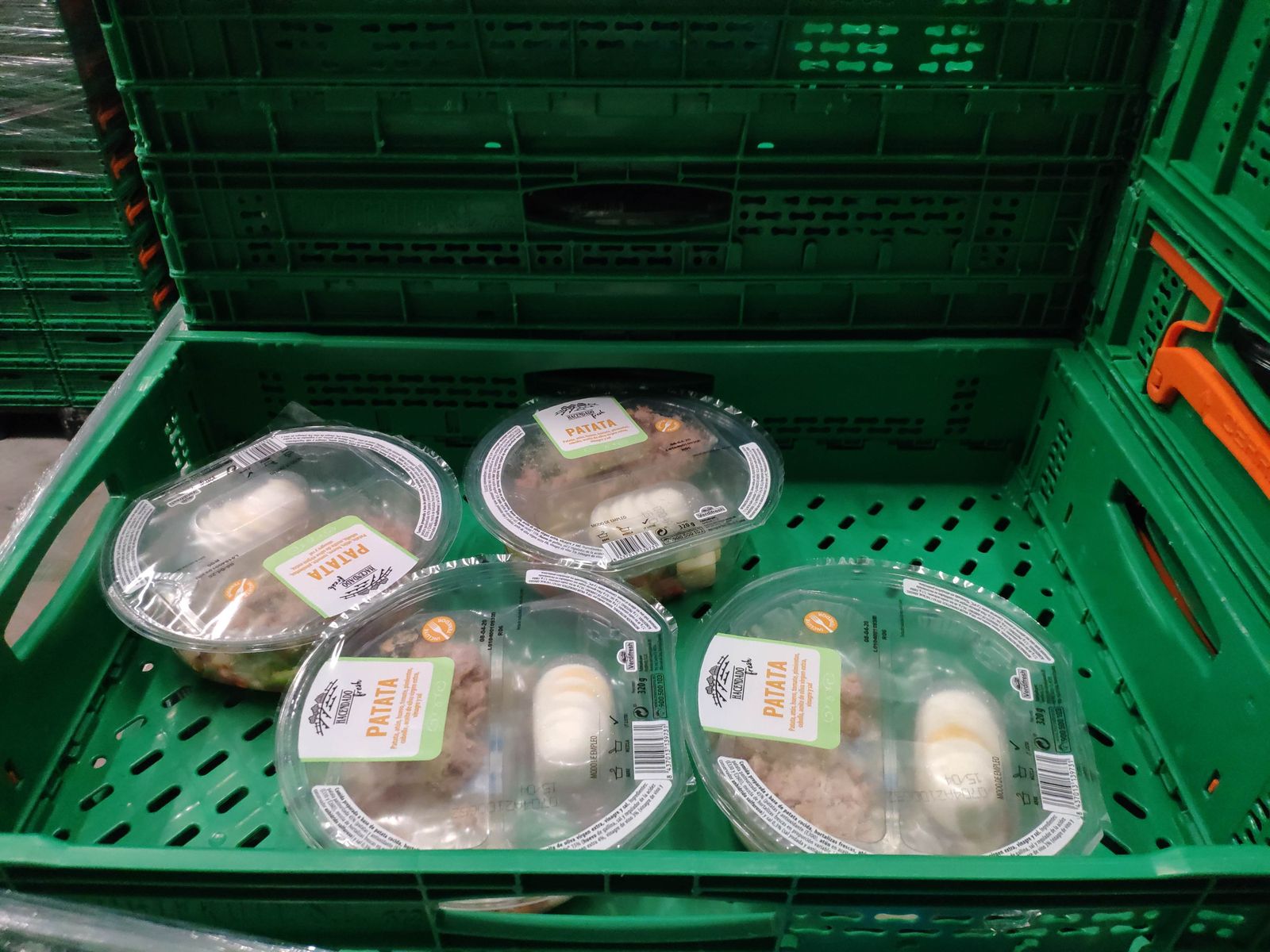 Esaladas preparadas que han sido donadas