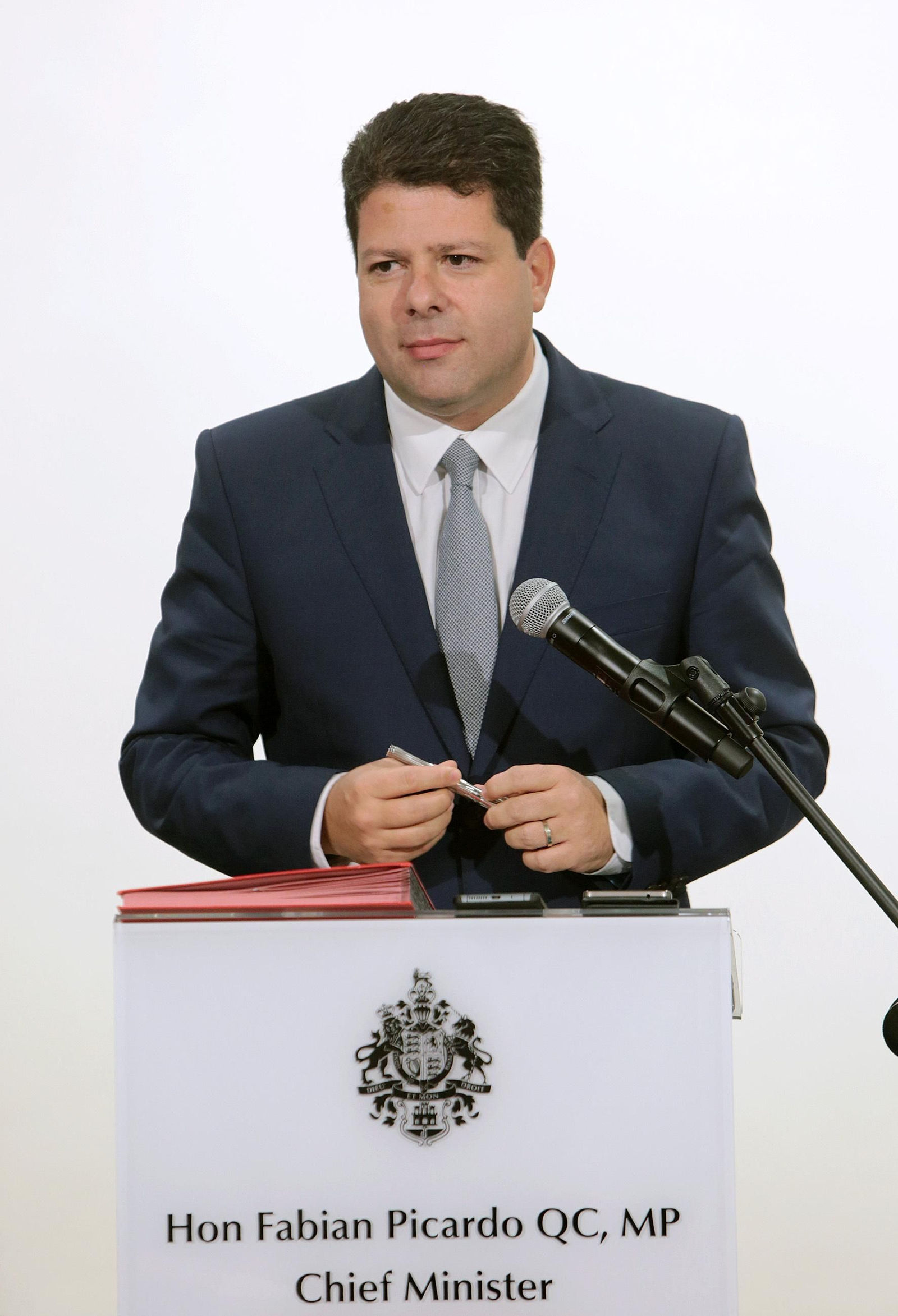 El ministro principal de Gibraltar, Fabián Picardo.