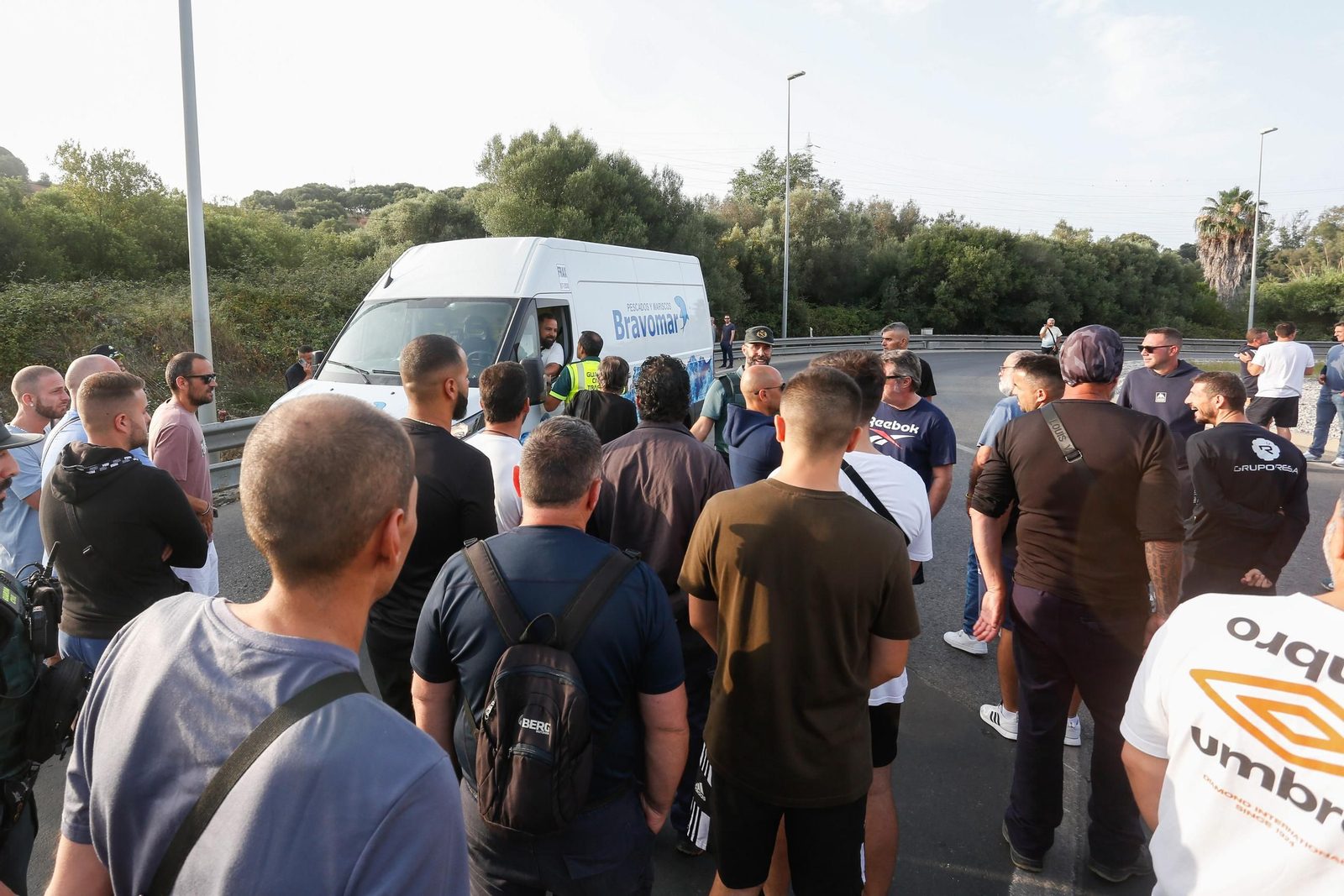 Las protestas por la huelga del metal este martes en el Campo de Gibraltar, en imágenes