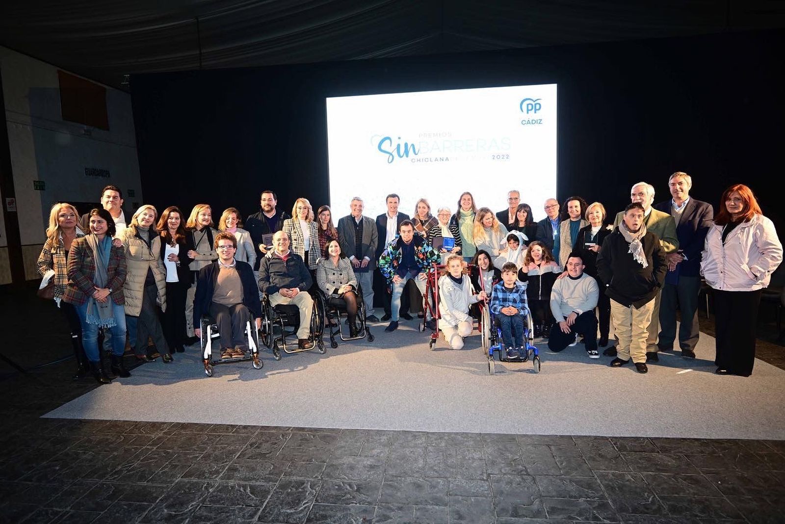 La entrega de premios, en Chiclana.
