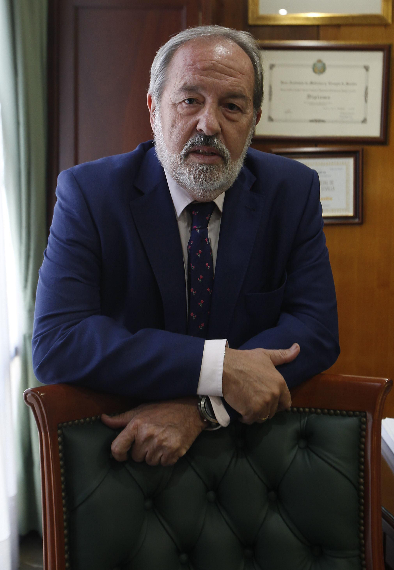 El doctor Alfonso Carmona, presidente del Colegio de Médicos de Sevilla.