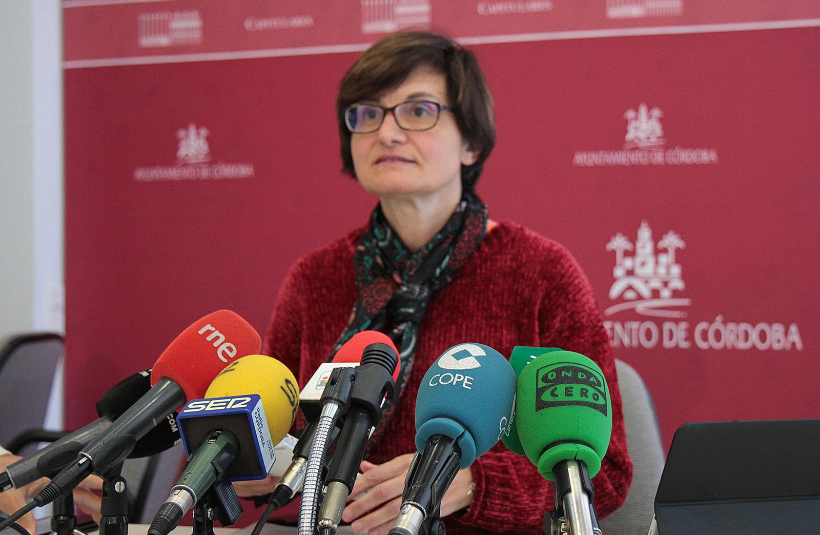 Amparo Pernichi, ayer, en el Ayuntamiento.