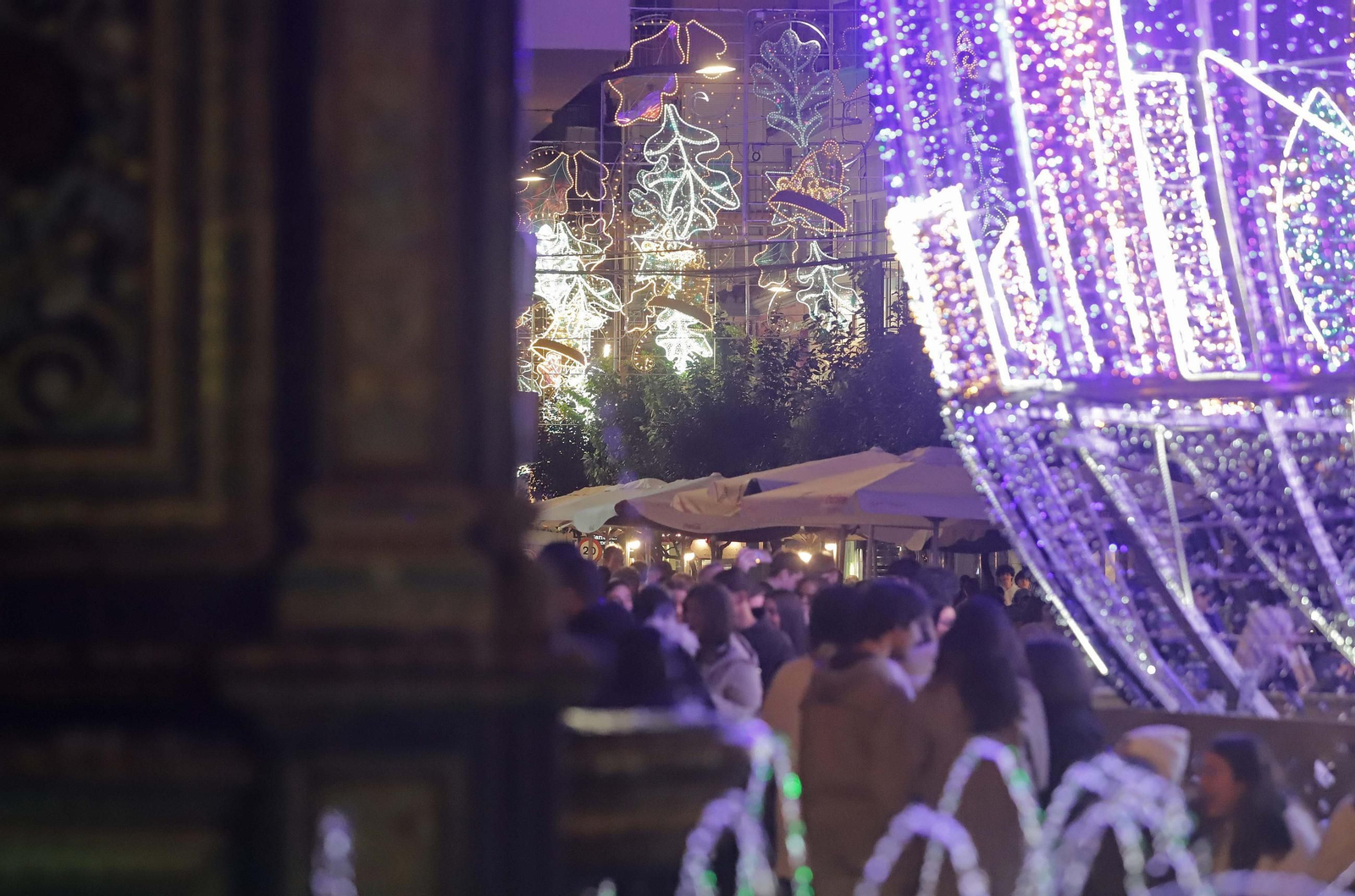 Fotos del encendido del alumbrado navideño en Algeciras