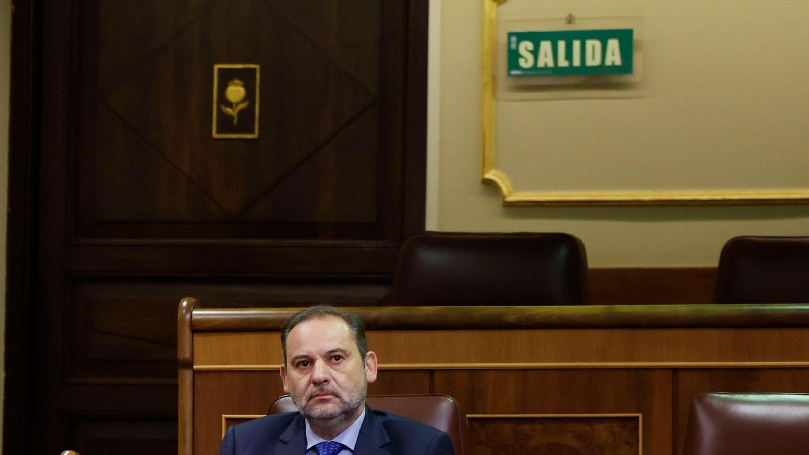 José Luis Ábalos, este jueves, en su escaño en el Congreso de los Diputados. José Luis Ábalos, este jueves, en su escaño en el Congreso de los Diputados.