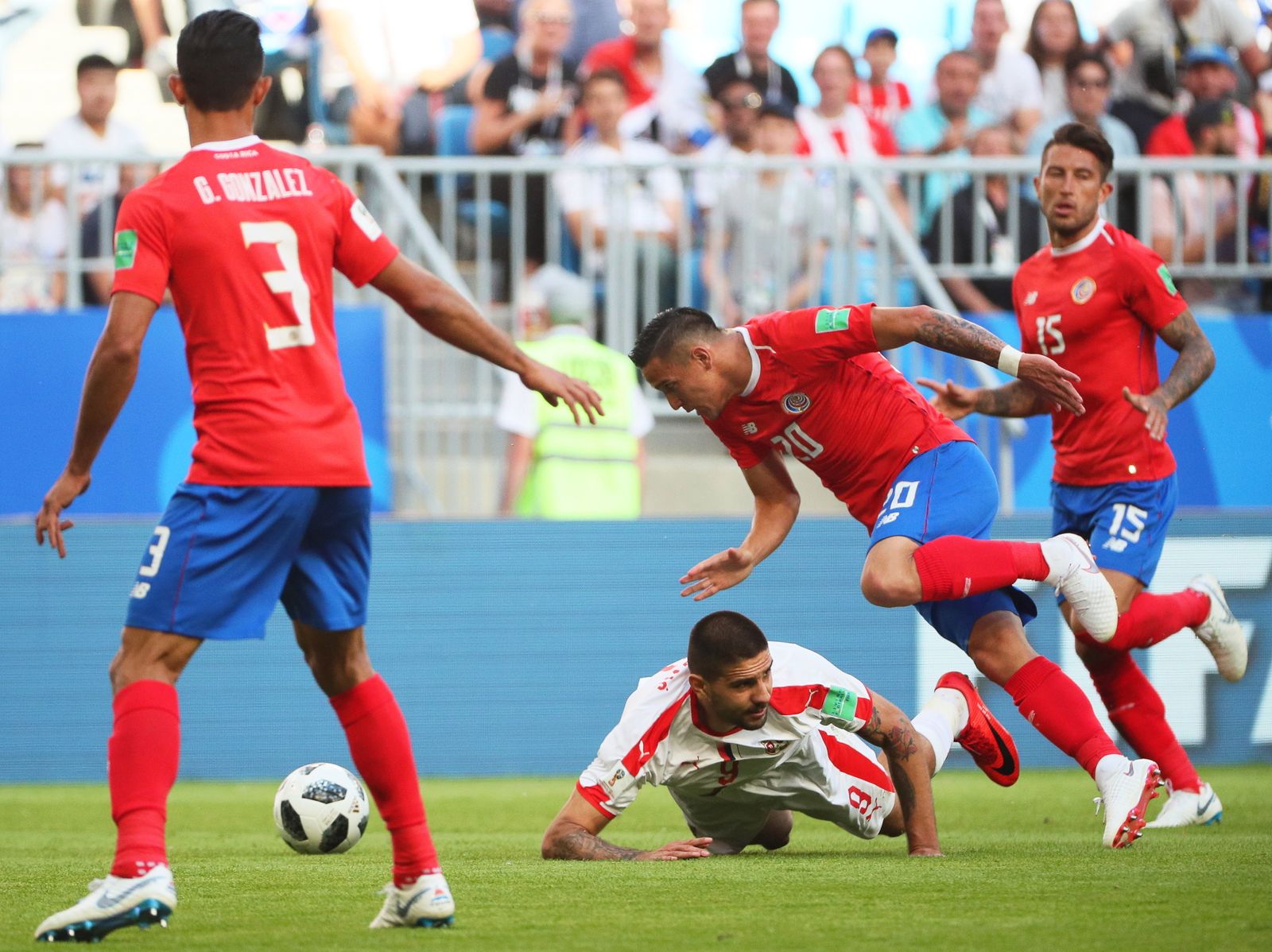 Las imágenes del Costa Rica-Serbia