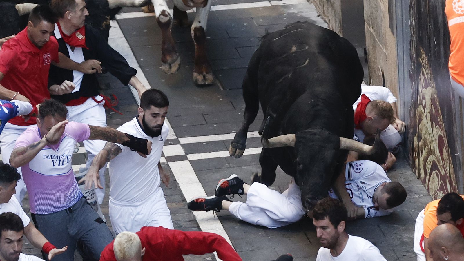 Segundo encierro de los Sanfermines 2022.