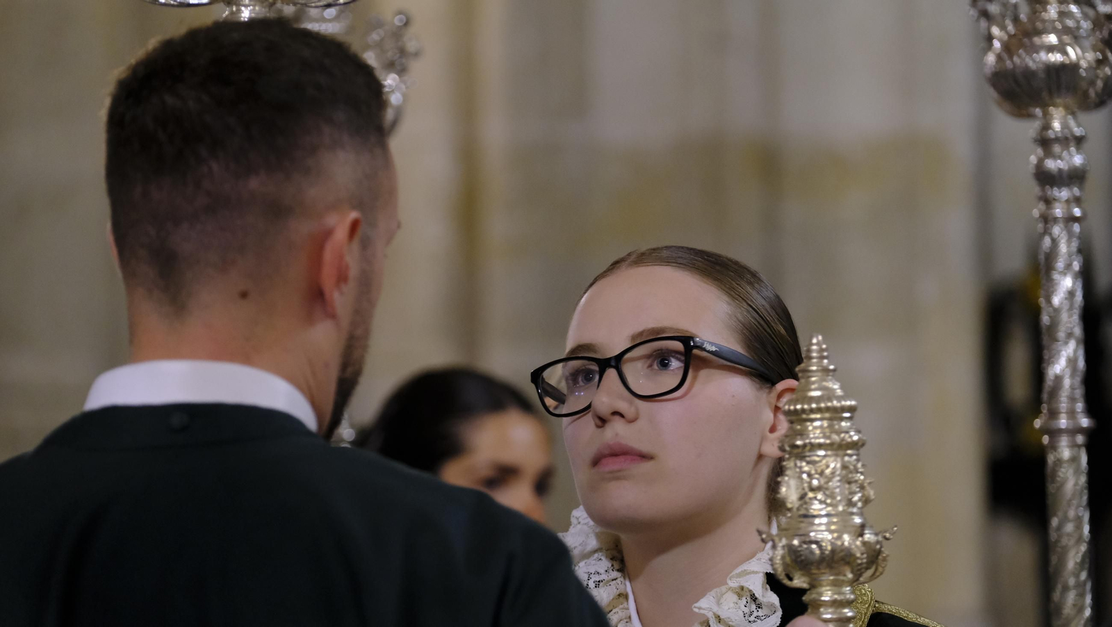 Estudiantes en la Semana Santa de Almería 2025