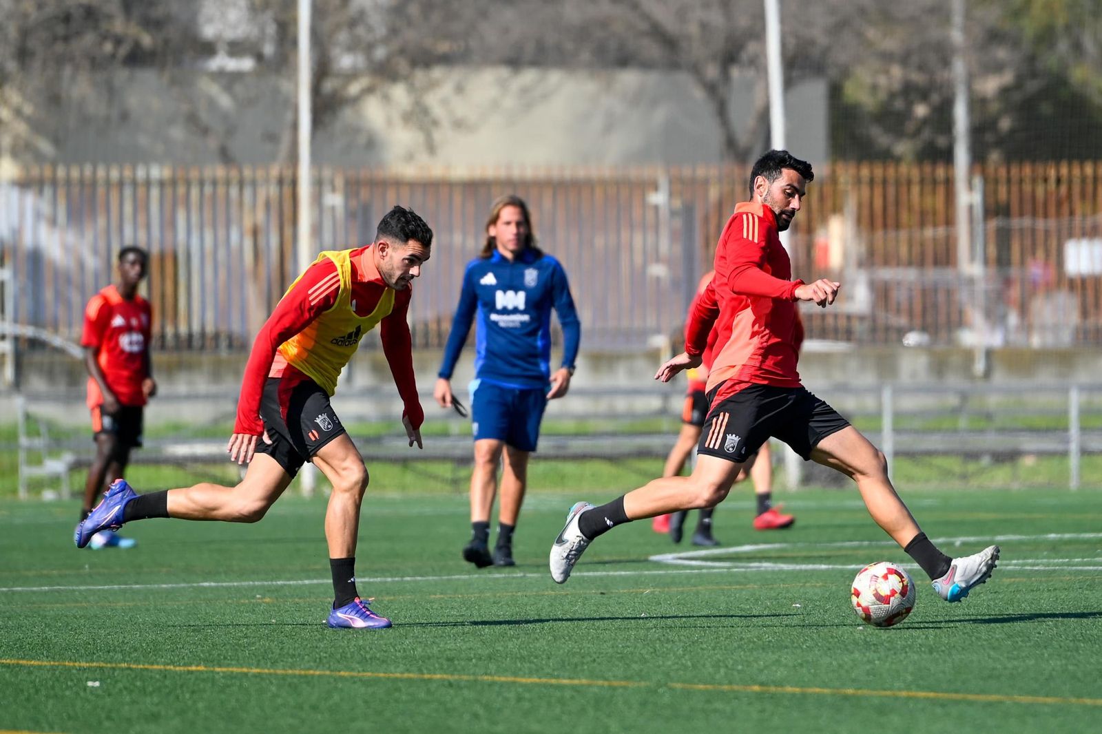 Imágenes del entrenamiento del Xerez CD en La Granja