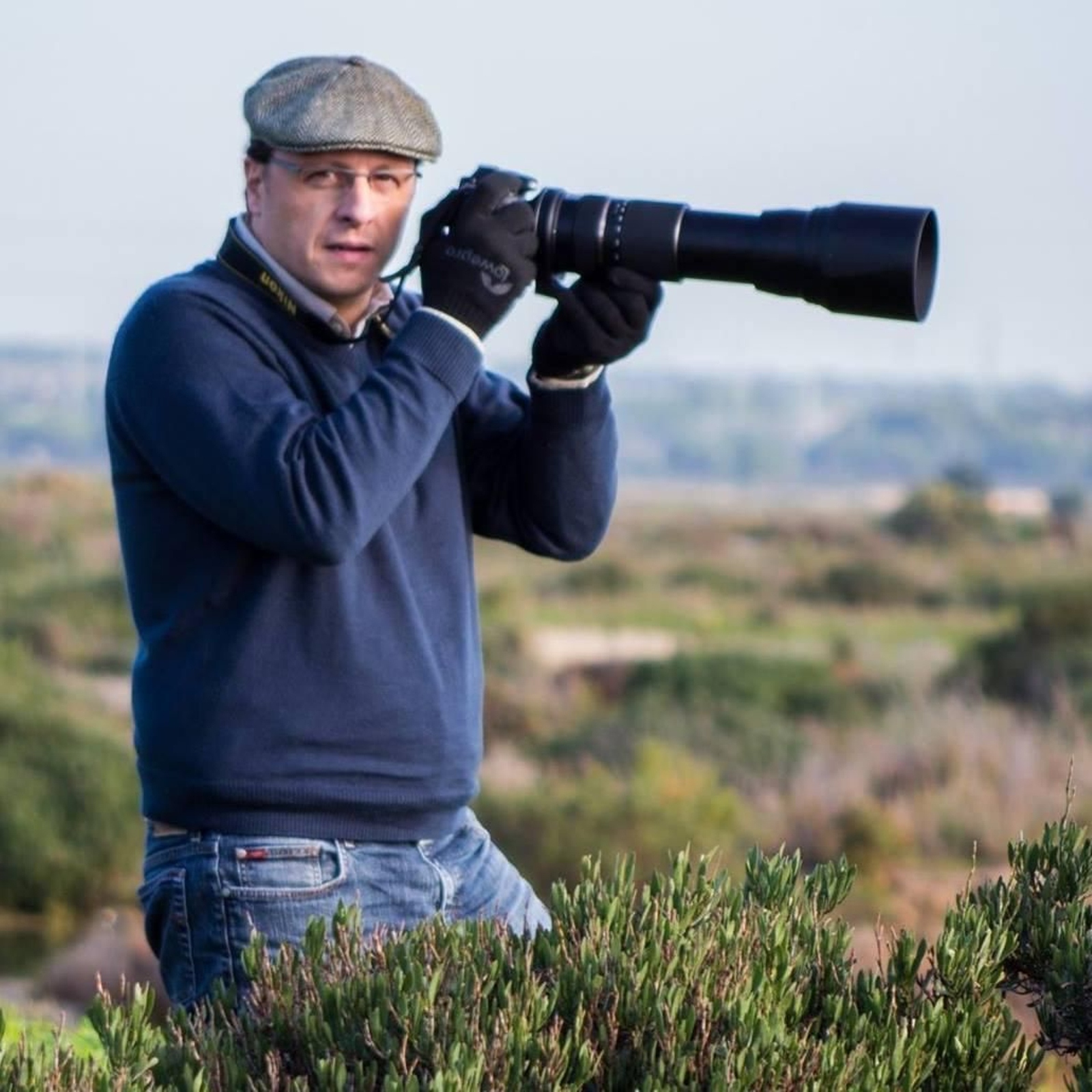 Rafa Izquierdo, durante una sesión de fotografía en el campo, en una imagen de archivo.