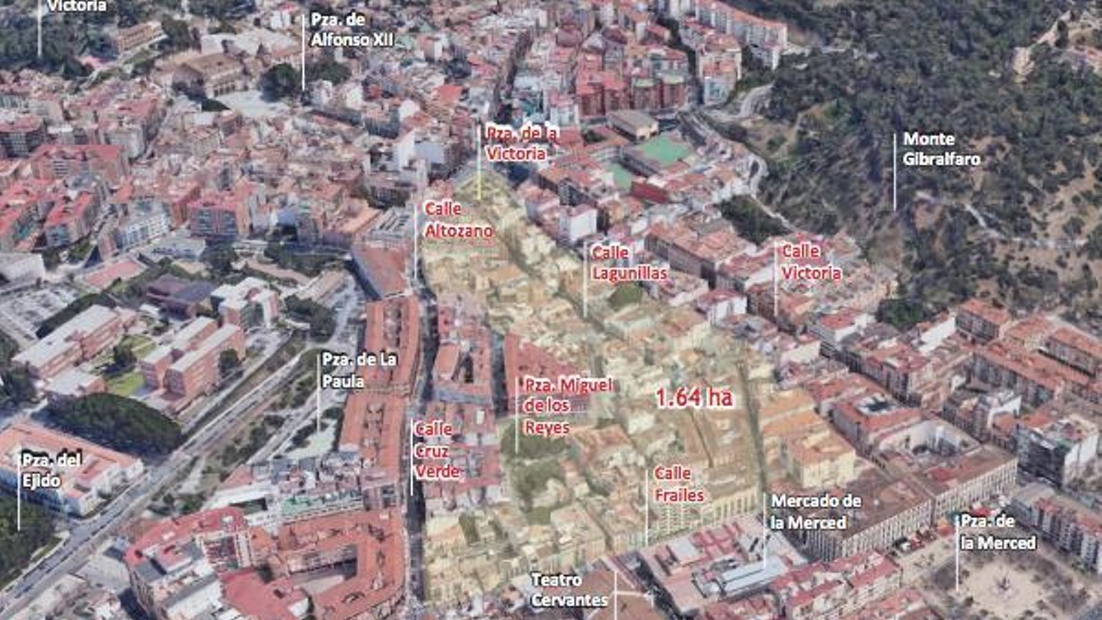 Zona objeto del estudio del OMAU.