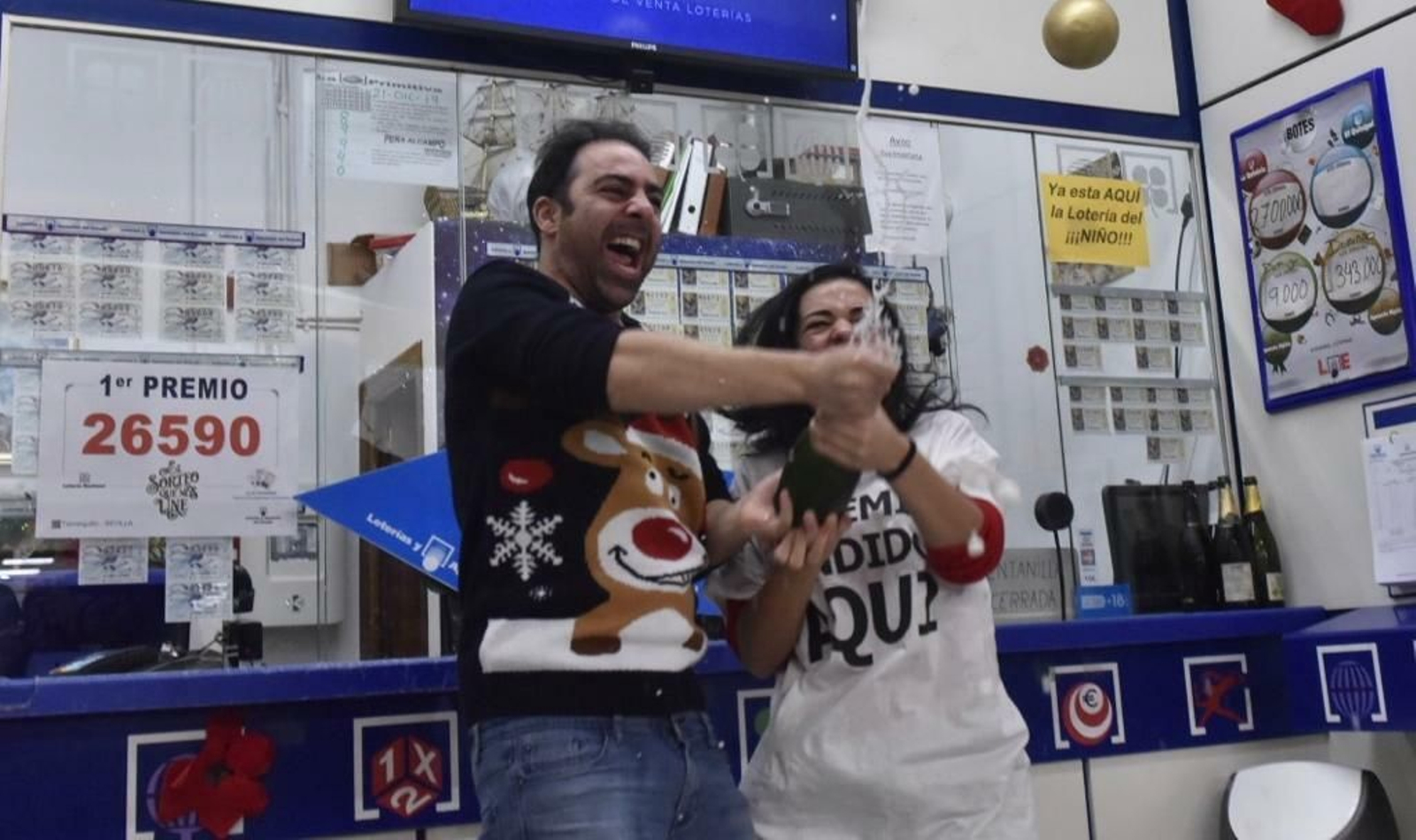 El ex militar y la farmacéutica que dieron cuatro millones del Gordo en Sevilla