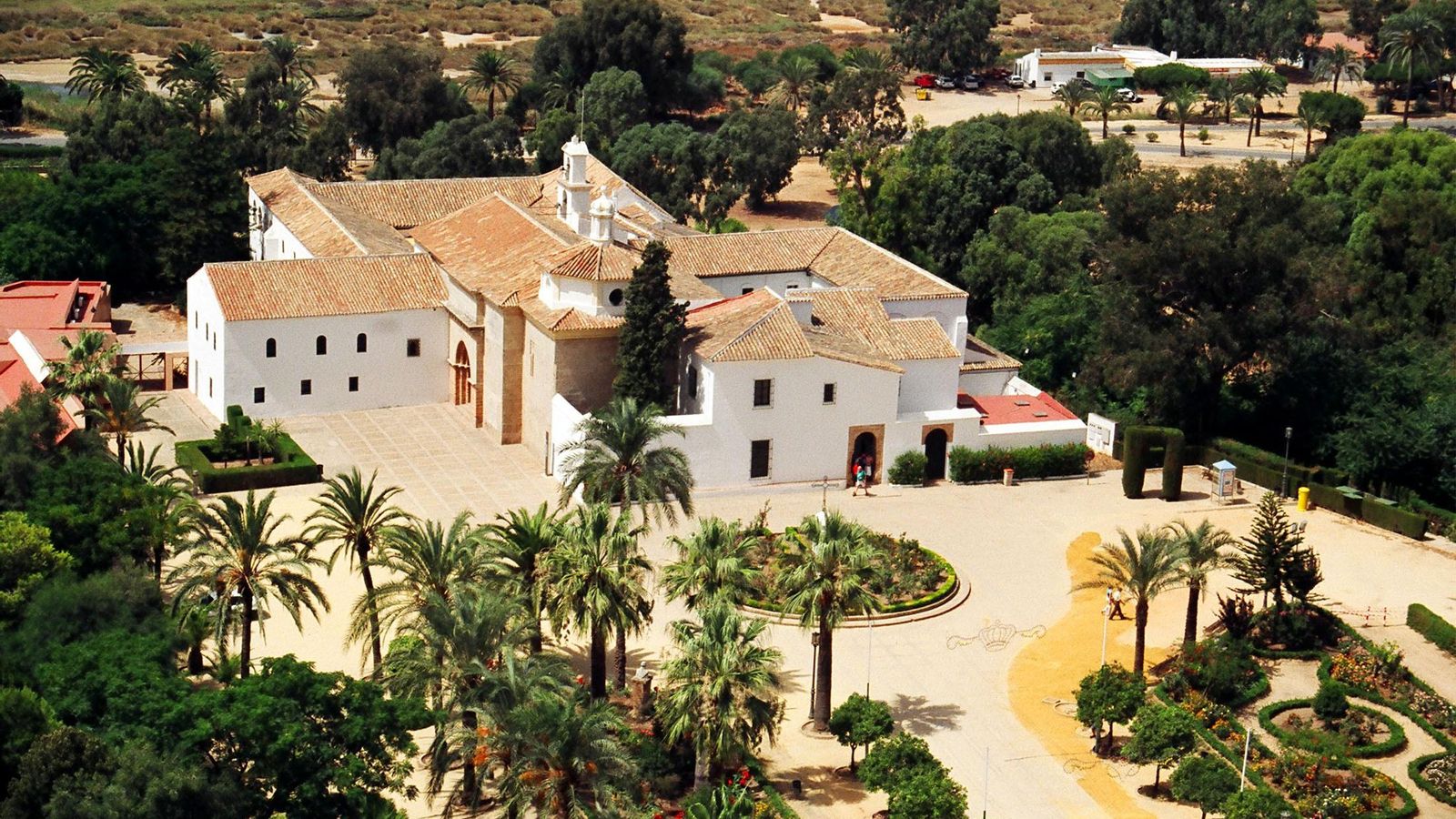 Monasterio de La Rábida a vista de pájaro